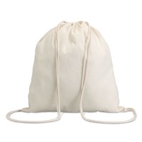 Βαμβακερή τσάντα πλάτης με κορδόνια