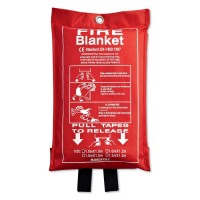 Fire blanket in a pouch