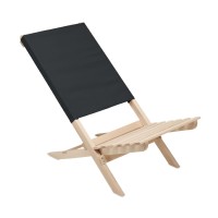 Foldable wooden beach chair