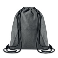 Drawstring bag with pocket