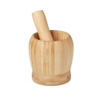 Bamboo mortar and pestle set