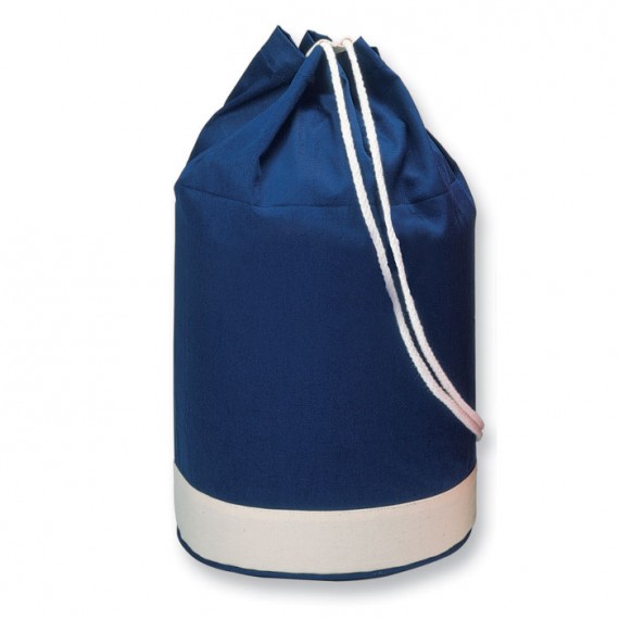 Cotton duffle bag bicolour