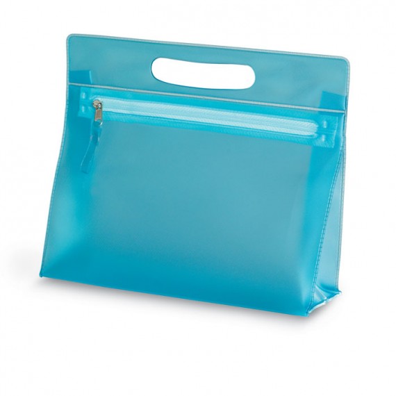 Transparent cosmetic pouch