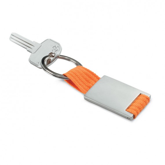 Metal rectangular key ring