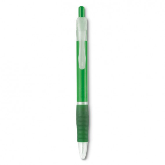 Ball pen with rubber grip