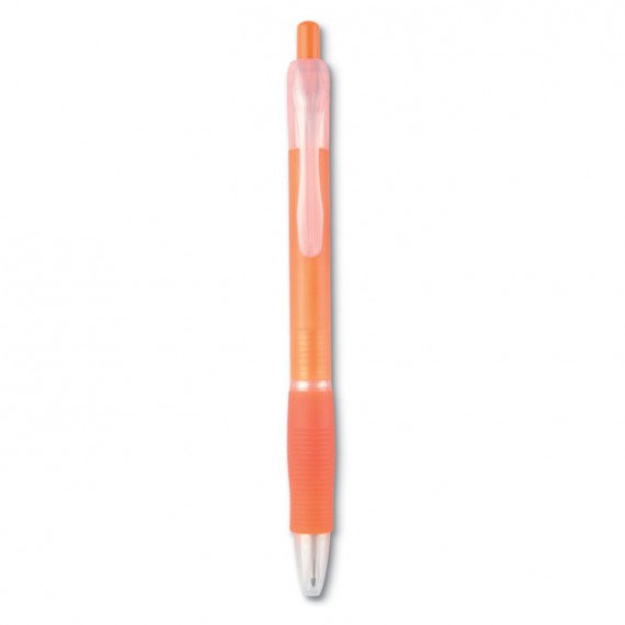 Ball pen with rubber grip