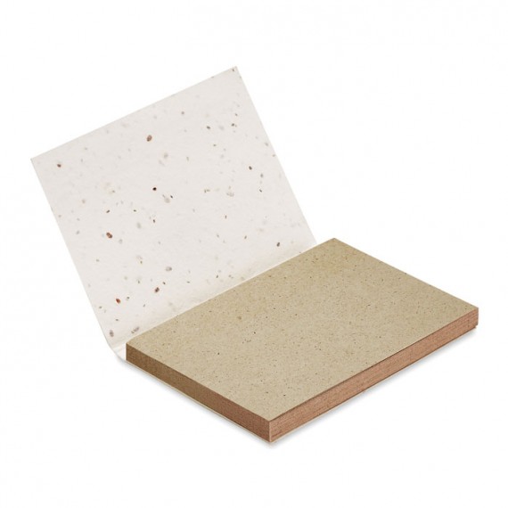 Grass seed paper memo block