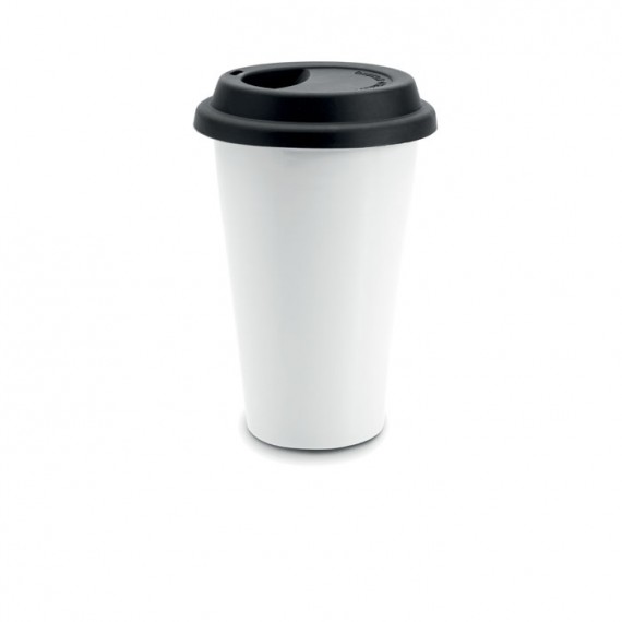 Double wall travel cup