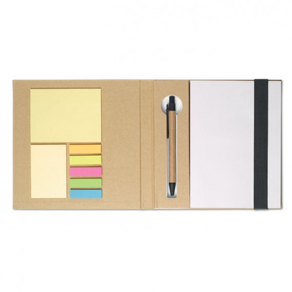 Notebook w/ stickynotes & pen