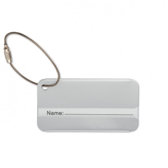 Aluminium luggage tag