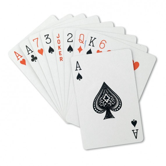 Playing cards in pp case