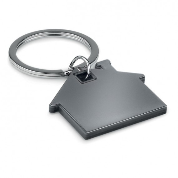 House shape plastic keyring