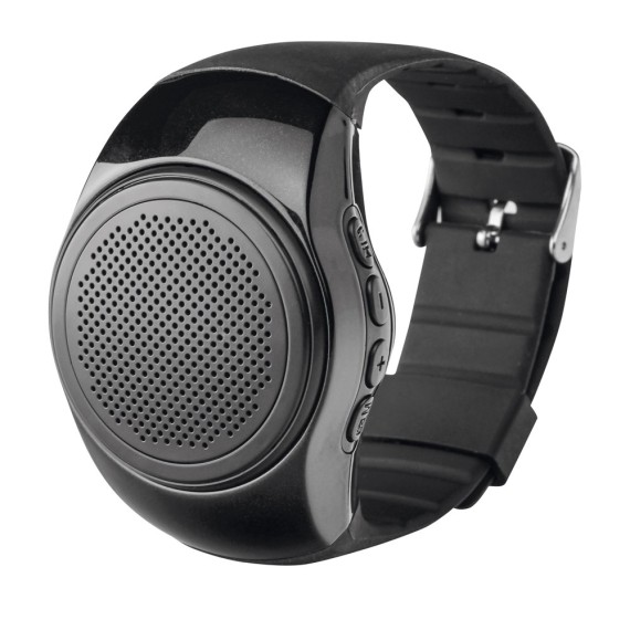 Wrist. Clock-shaped portable speaker