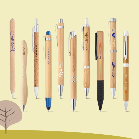 ORGANIC WRITING SHOWCASE. Showcase with 20 ECOlogic ball pens