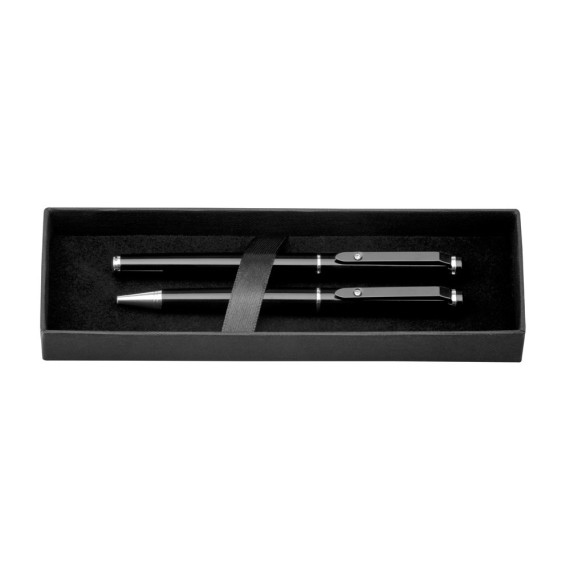 CALIOPE SET. Roller pen and ball pen set in metal