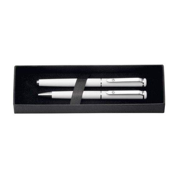 CALIOPE SET. Roller pen and ball pen set in metal