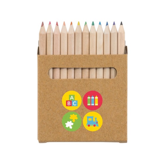 COLOURED. Κουτί με 12 χρωματιστά μολύβια
