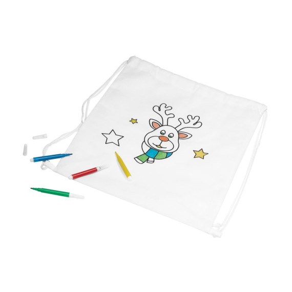 GLENCOE. Children's colouring drawstring bag