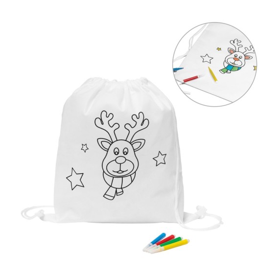 GLENCOE. Children's colouring drawstring bag