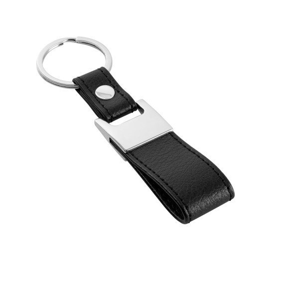 BLACKWALL. Keyring in metal and imitation leather