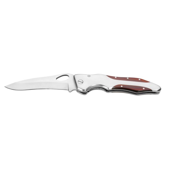 LAWRENCE. Pocket knife in stainless steel and wood