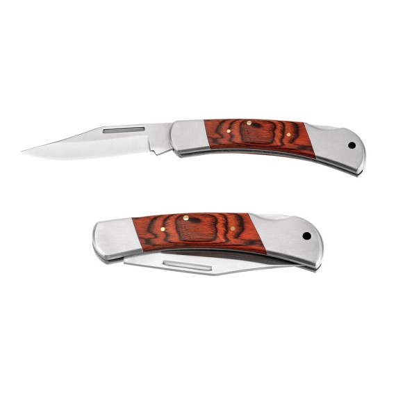 FALCON II. Pocket knife in stainless steel and wood