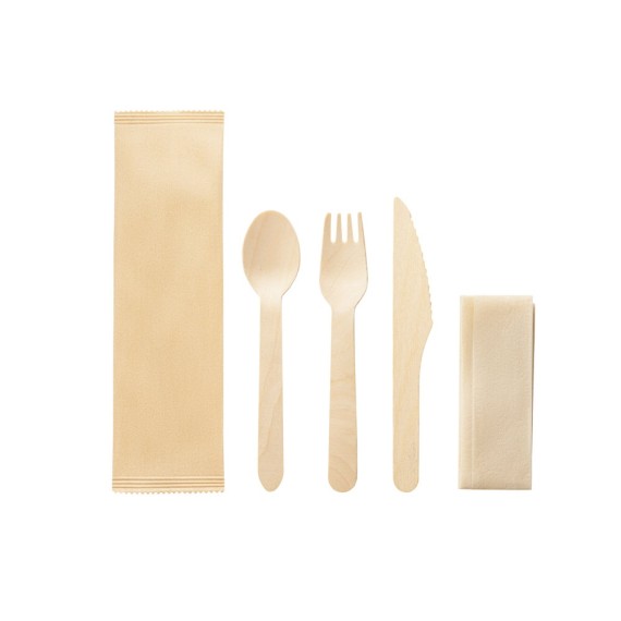 SUYA. Wooden cutlery set