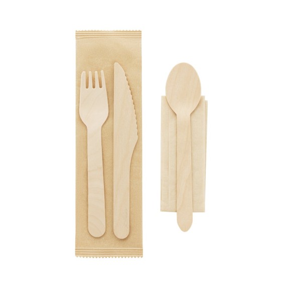 SUYA. Wooden cutlery set