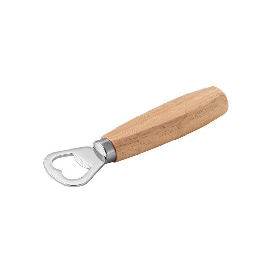 HOLZ. Bottle opener in metal and wood