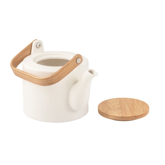 GLOGG. 700 mL ceramic teapot with bamboo lid 700 mL