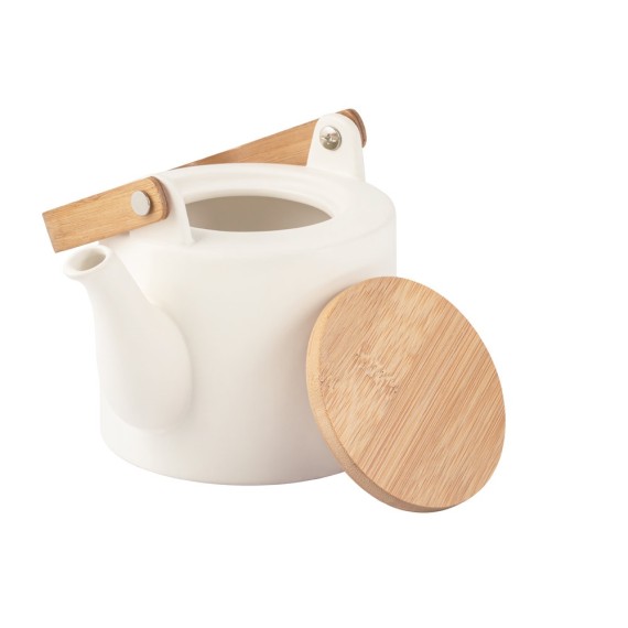 GLOGG. 700 mL ceramic teapot with bamboo lid 700 mL