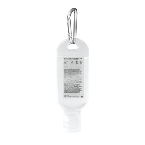 LYZE. Hand cleansing alcohol base 50 ml with carabiner