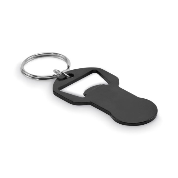 Bottle opener token key ring
