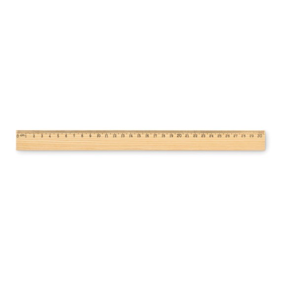 Wooden ruler 30 cm