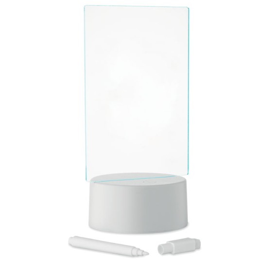 Light up LED memo board