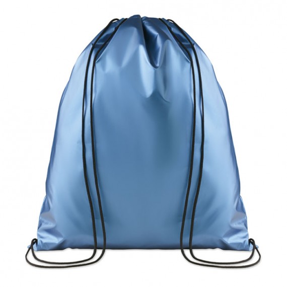 Drawstring bag shiny coating