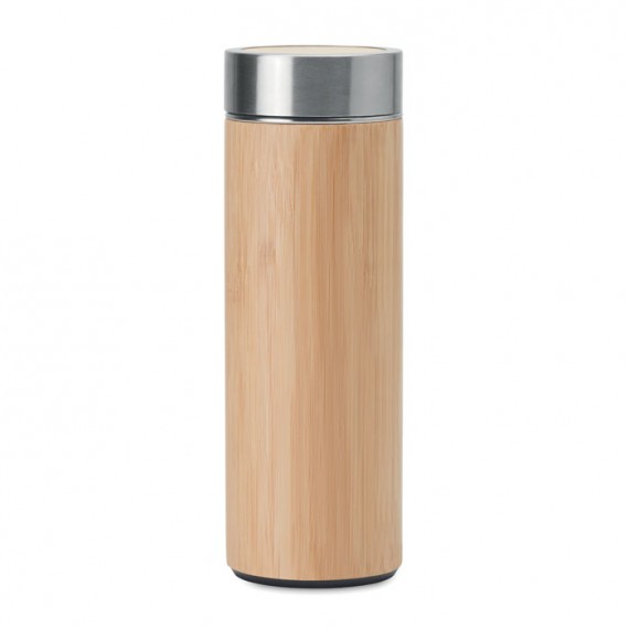 Double wall SS/bamboo bottle