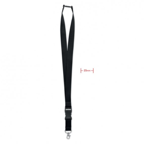 Lanyard with metal hook 25mm