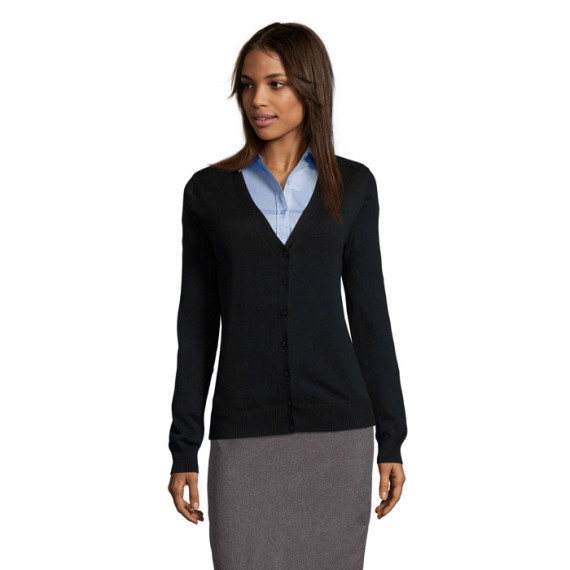 GOLDEN WOMEN V NECK CARDIGA