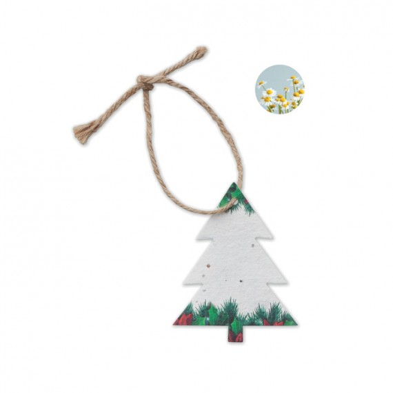 Seed paper Xmas ornament