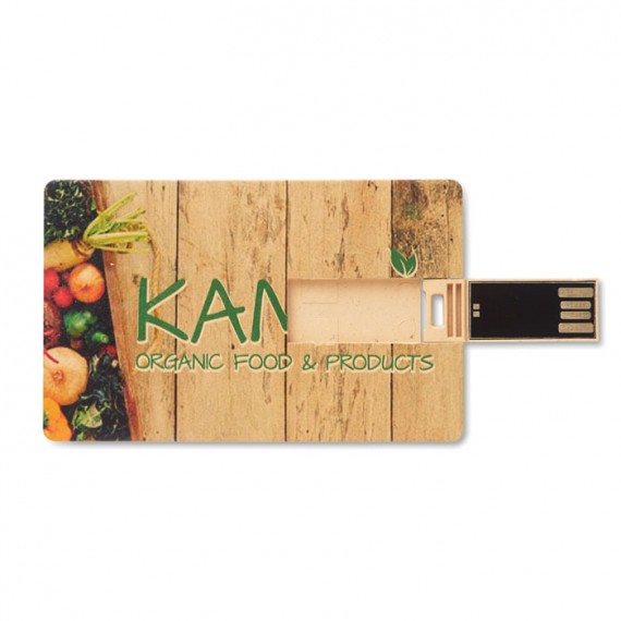 Credit card size and shape USB
