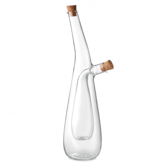 Glass oil and vinegar bottle