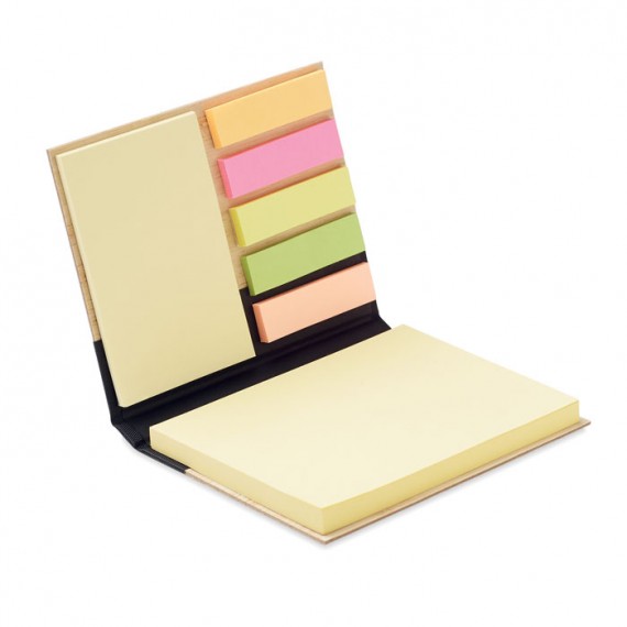 Sticky notes set bamboo cover