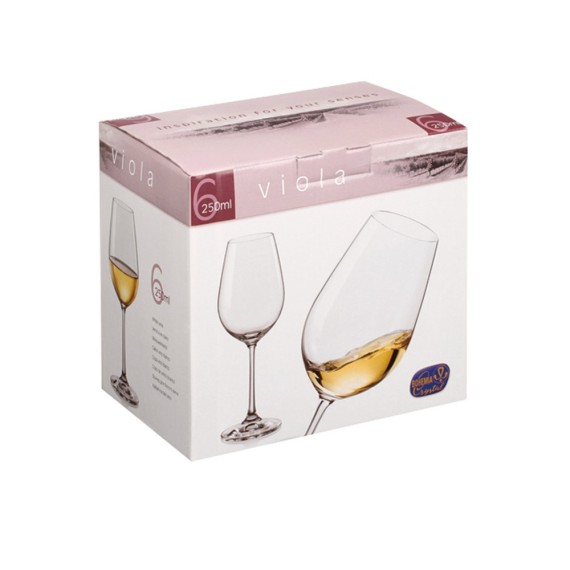11075. Set of 6 wine glasses