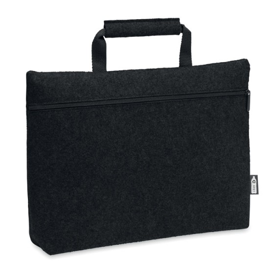 RPET felt zippered laptop bag