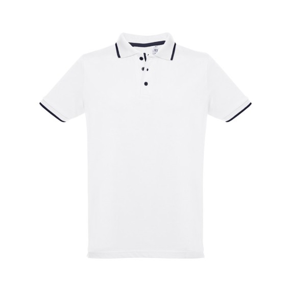 THC ROME WH. Men's slim fit polo shirt