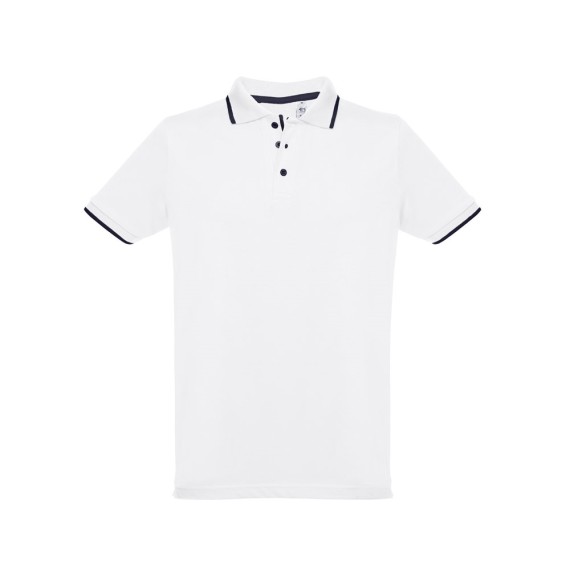 THC ROME WH. Men's slim fit polo shirt