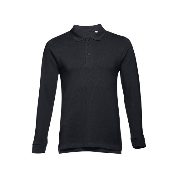 THC BERN. Men's long sleeve polo shirt