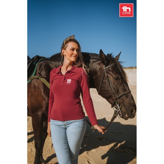 THC BERN WOMEN. Women's long sleeve polo shirt