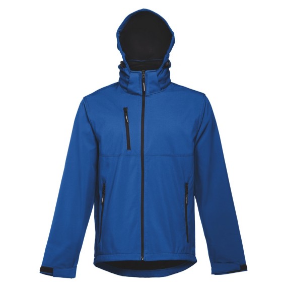 THC ZAGREB. Men's softshell with removable hood